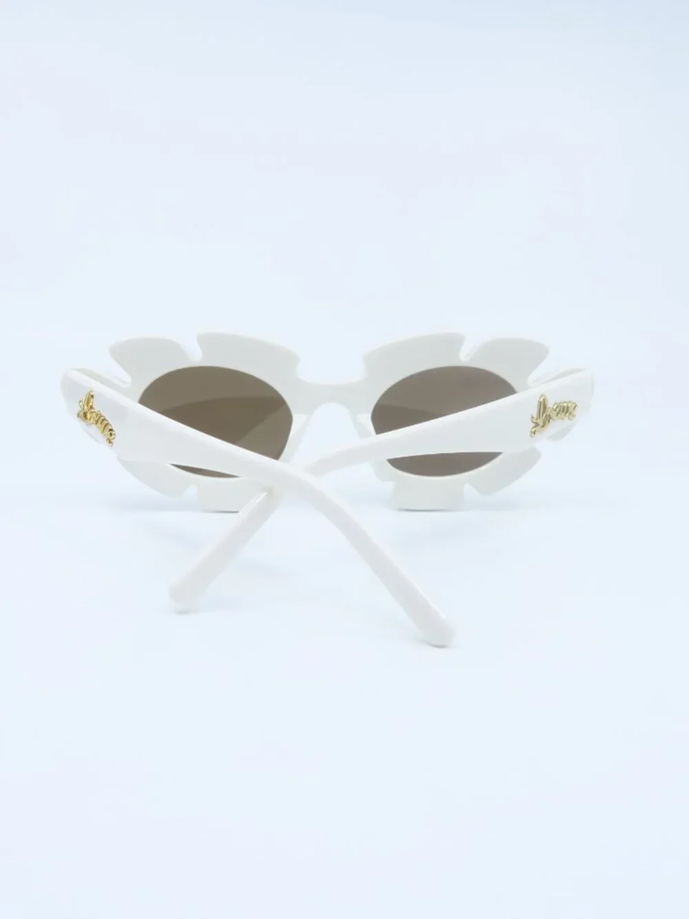 LOEWE LW40088U 21E Geometric Flower Ivory/Cat Eye New Women's Sunglasses Frames.